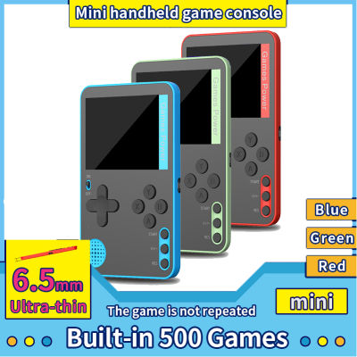 Ultra บางคอนโซลวิดีโอเกมมือถือเครื่องเล่นเกมแบบพกพา Built-In 500เกม Retro คอนโซลเกม Consolas สำหรับเด็ก
