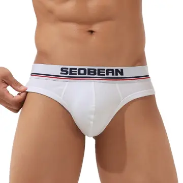 Seobean Men's Sexy Underwear Comfortable Cotton Briefs Men Bikini