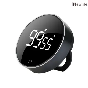 VOCOO VOCOO Digital Kitchen Timer with Large LCD Display Clock Mode Count  Up Countdown White (Battery Included)
