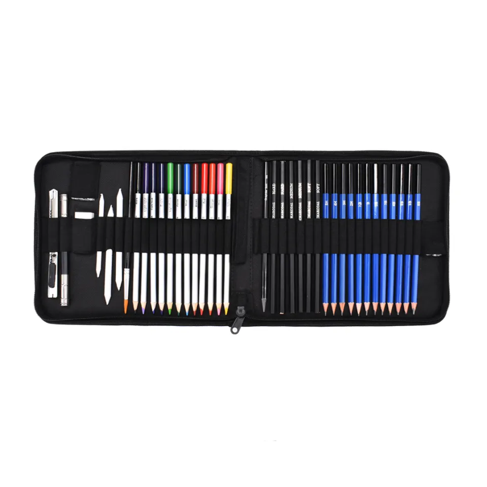 Art Tool 41pcs Sketch Pencil Set Artist Craft Professional drawing Kit  Graffiti Portable Student Art Supplies