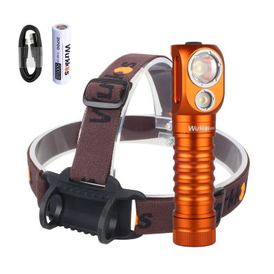HD20 USB C LED Headlamp 21700 Rehcargeable LED Torch 2000lm Dual LEDs LH351D XPL with Reverse Charge Magnetic Tail