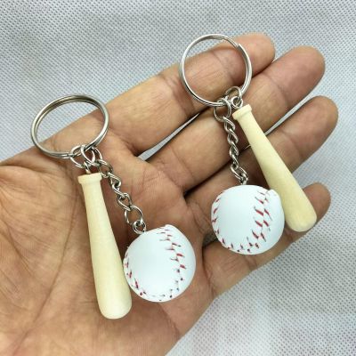 Yungqi Cartoon Baseball Tennis Keychain For School Bag Car Key Pendant Couple New Gift Keyrings Fashion Women Girl Jewelry