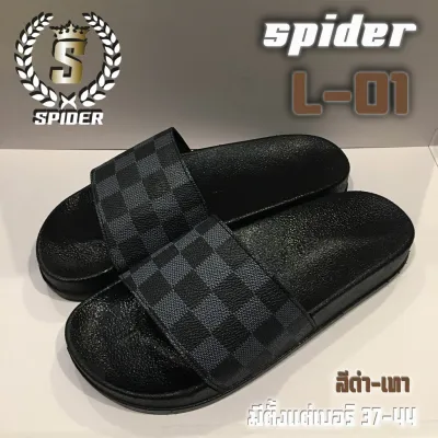 รองเท้า รองเท้าแตะ รองเท้าแตะ SPIDER รุ่น L01 " สีดำ "  มี เบอร์ 37-44 (มีตารางไซส์ในรูปภาพ)