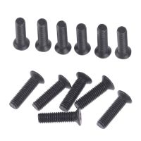 6Pcs Fixing Screw M5 20mm M6 22mm Left Hand Thread For 1/2UNF 3/8UNF Drill Chuck Shank Adapter Flat Countersunk Screw