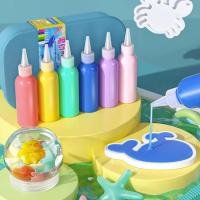 เรนโบว์ Jellies Creative Set 3D Creative Magic Water Toys Creative Set สำหรับเด็ก DIY Water Genie Marine Life 12 สี Magic Gel รวม 6 สี Glitter Cool