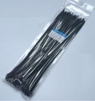 100pcs Nylon Cable Tie 4x300mm White/ Black Color Self-locking Plastic Wire Zip Tie