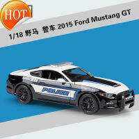 Meritor 1:18 Ford Mustang รถตำรวจ2015ฟอร์ดรุ่น Mustang GT แบบจำลองรถจากโลหะอัลลอยด์นางแบบของขวัญวันเกิดผู้ชายและผู้หญิง