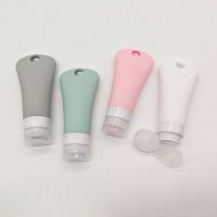 60ml Refillable Silicone Bottle Hand Washing Sub-bottling Tube Travel Lotion Bottle Shampoo Shower Gel Squeeze Container