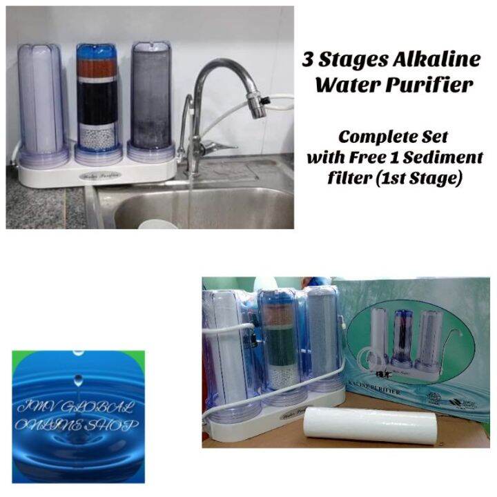 GLOBAL Alkaline Water Purifier with free sediment filter Lazada PH