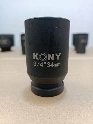 KONY ลูกบล็อกลม​  ลูกบล็อกยาว 3/4"(6หุน)  เบอร์  34   มม.  รุ่นงานหนัก (IMPACT SOCKET)