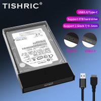 TISHRIC Flip Cover External HD Case USB3.0 Type-C 3.1 To SATA 2’5 HDD Case Hard Drive Box Adapter Hard disk enclosure