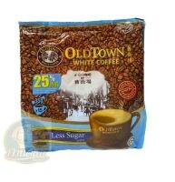 กาแฟ Old Town  White coffee  3in1 ( Less Sugar ) สูตรน้ำตาลน้อย30% ขนาด 35 กรัม บรรจุ 15 ซอง