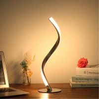 S-shaped table lamp nightlight bedside bedroom, reading lamp atmosphere