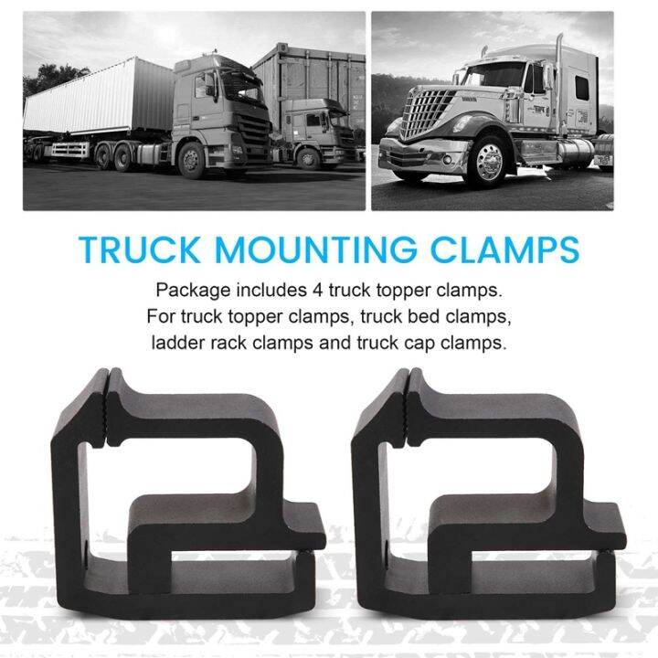 4 Pack Truck Topper Clamps Mounting Clamps Truck Cap Clamps, Truck Bed