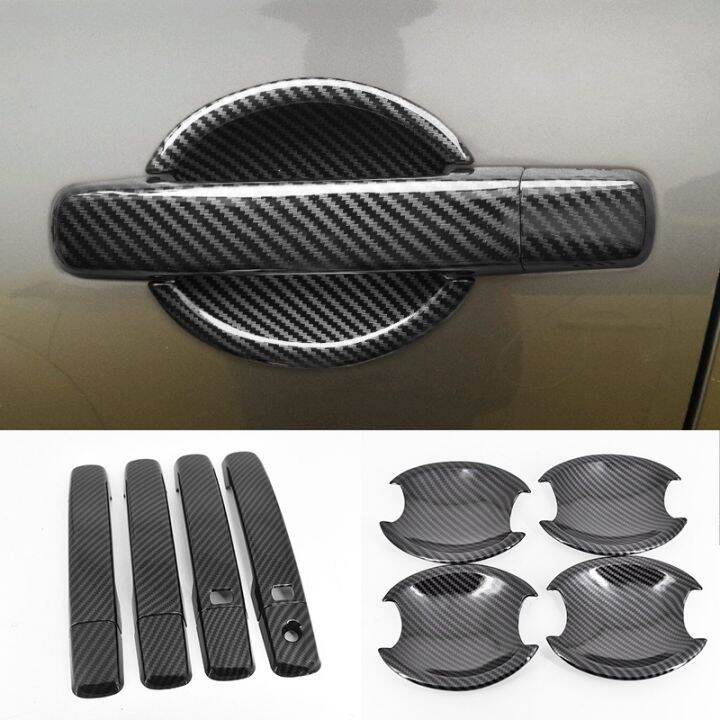 LAIFU For NISSAN NAVARA 20042014 carbon fiber pattern car door handle