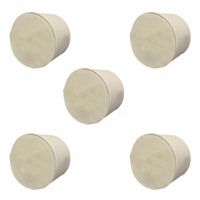 Dropshipping 5Pcs Solid Rubber Stoppers Plug Bungs Laboratory Bottle Tube Sealed Lid Corks Bar  Wine Tools