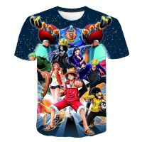 One Piece 3D Printed Monkey Luffy T-shirt men Summer Short Sleeve Casual Tshirts Popular Anime Tee Shirts