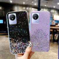 เคส Vivo Y02 Y22 Y35 Y22s Y16 Y02s Y30 Y33T Y21T Y21 Y15s Y15A Y33s Y76 Y12s Starry Sky ออกแบบปลอกนุ่มซิลิโคนโทรศัพท์ Vivo Y35 Y16 2022 Bling เลื่อม Shell