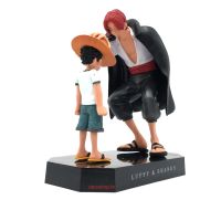 โมเดล ของเล่น วันพีช Shanks /Luffy ลูฟี่  One Piece ขวัญของเล่นทำมือ ตกแต่งโต๊ะ เด็กผู้ชาย ญี่ปุ่น การ์ตูน บริการเก็บเงินปลายทาง