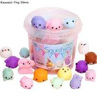 （A Decent） 24Pcs MochiStress ReliefFun ของขวัญพร้อมของเล่นบรรเทาความเครียด