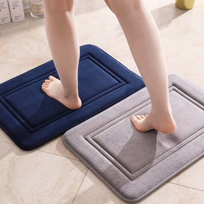 Skin-friendly Simple Bathroom Rapid Water Absorption Bathroom Door Mat Doormat Household Floor Mat Non-slip Mat