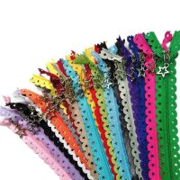 5/10Pcs 3 Star Lace 30CM-40CM (12 Inch-16 Inch) Nylon Zipper Sewing Tailoring Clothing 20 Color