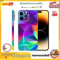 ฟิล์มกันรอยด้านหลัง+ขอบข้าง+บนล่าง กันเคสกัด ลาย ART  3M Wrap iPhone และยี่ห้อ อื่นๆในแชท