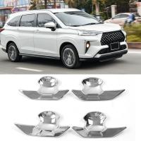 For Toyota Avanza Premio Veloz Cross 2022+ Car Door Handle Bowl Cover Trim Frame Carbon