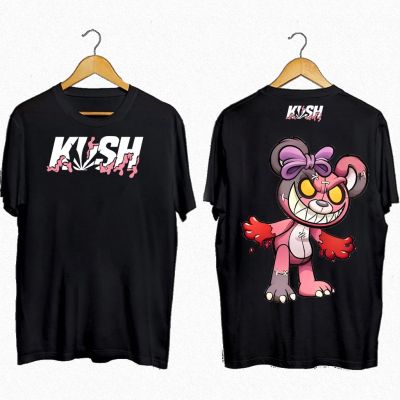 ขายปีใหม่เสื้อยืดคอกลม evil teddy bear สไตล์ใหม่ ขายร้อน KU*SH Evil Teddy Bear Trend New Design Bully เสื้อยืดแฟชั่นพิมพ