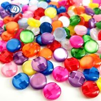 HL 12MM 50/100pcs Lots Colors Cat Eye Resin Shirt Buttons Pearl  Garment Sewing Accessories DIY Crafts Haberdashery