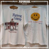 Forrest Gump movie Promo t-shirt 1994 ผ้า100 ฟอกนุ่ม เสื้อหนัง papamama vintage เสื้อยืดผ้าฝ้าย