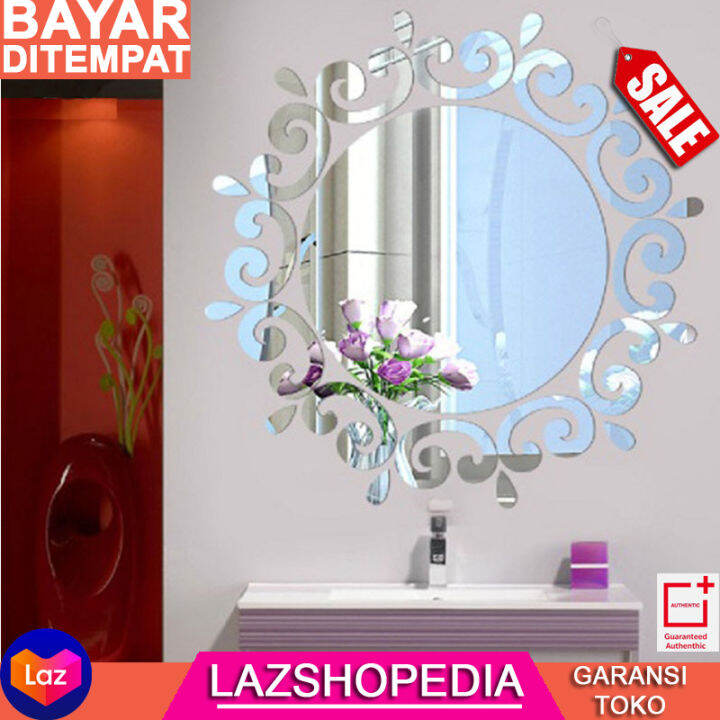 Sticker Kaca Dekorasi Dinding European Style Mirror Acrylic / dekorasi