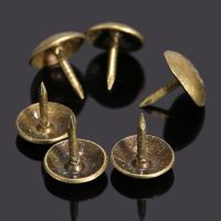 ✿ 100Pcs 13x20mm Pushpin Doornail tachas Antique Bronze Decorative Upholstery Nail Jewelry Gift Box Wood Screws Tacks