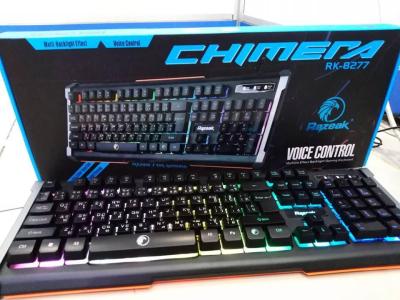 Razeak RK-8277 CHIMERA คีย์บอร์ดเกมมิ่ง ปุ่มยาง มีไฟ RGB