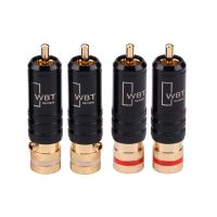 卐◎ RCA Connectors Male WBT-0144 Signal Line Plug WBT 0144 RCA Plug Lotus Head Copper RCA Plug Connectors 10pcs/lot