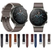 ☃☽❧ 22mm Leather Bracelet Band Loop For Huawei Watch 3 Pro GT 3 46mm GT 2e 2 46mm 2 Pro Wrist Strap Correa For Honor Magic 2 46mm