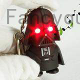 Fancyqube LED เสียงส่องสว่าง Keychain สีแดง