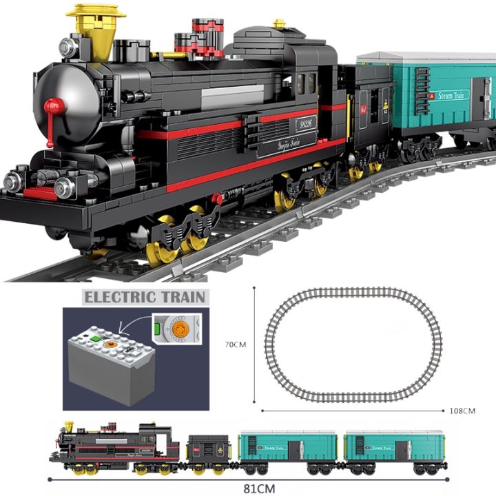 kazi-ของเล่นตัวต่อรถรางรถไฟไฟฟ้าสําหรับเด็ก