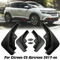 JHTJHNDTGFJHND 1ชุดรถ Mud Flaps สำหรับ Citroen C5 Aircross 2017 2018 2019 2020 Mudguards Splash Guards Fender Mudflaps อุปกรณ์เสริม