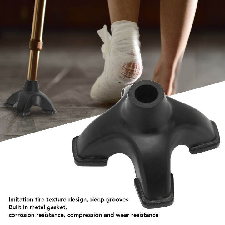 Rubber Crutch Tips Rubber Quad Cane Tips Corrosion Resistance 16mm for