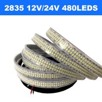 12V/24V Led Strip lights SMD2835 480Leds/m Double Row Flexible Led Tape IP67 Waterproof Lamp for outdoor Decor 3000K/4000K/6000K LED Strip Lighting