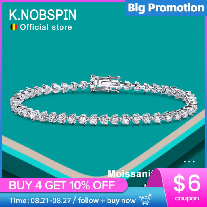 knobspin-3mm-d-color-moissanite-tennis-bracelet-3-prong-setting-trendy-women-man-gra-certified-fine-jewelry-s925-sliver-bracelet