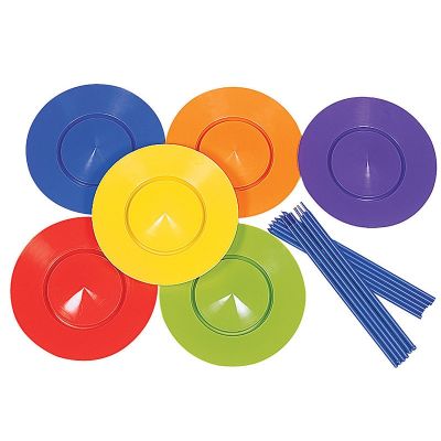 23New 3Piece Acrobatic Turntable Boomerang Disco Volador Flying Disc Juggling Spinning Plates Outdoor Game Kids Toys Boys Girls Adults