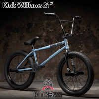 จักรยานBMX 21นิ้ว bmx Kink Williams 21" - Matte Forge Blue