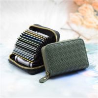 【CC】ﺴ❖  Business Card Holder Women/men Black/white/green/brown/pink Female Credit Money 20 Slots Cardholder