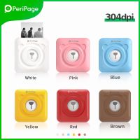 Peripage บลูทูธเทอร์มอลแบบพกพา304Dpi เครื่องพิมพ์ขนาดเล็กป้ายที่มีรูปภาพภาพสำหรับ A6โทรศัพท์โทรศัพท์ IOS Android