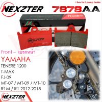 7878AA NEXZTER ผ้าเบรคหน้า YAMAHA TENERE 1200,T-Max,MT07,MT09,MT10,FJ09,R1(12-18),R1M เบรค ผ้าเบรค ผ้าเบรก เบรก ปั๊มเบรก ปั๊มเบรค เทเนเร่