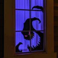 【CC】❄✚  Abyss Peeping Shadows Window Stickers Decoration Horror Wallpaper Outdoor Spooky Wall Decal Supplies