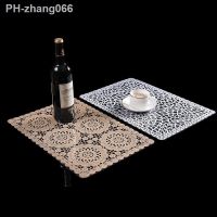 Nordic Style PVC Imitation Lace Anti-slip Kitchen Placemat Coaster Waterproof Pad Dish Mug Coffee Cup Table Mat Soft Home Decor