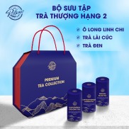 SET QUÀ TẾT TRÀ THƯỢNG HẠNG TRÀ Ô LONG LINH CHI - TRÀ LÀI CÚC - TRÀ ĐEN